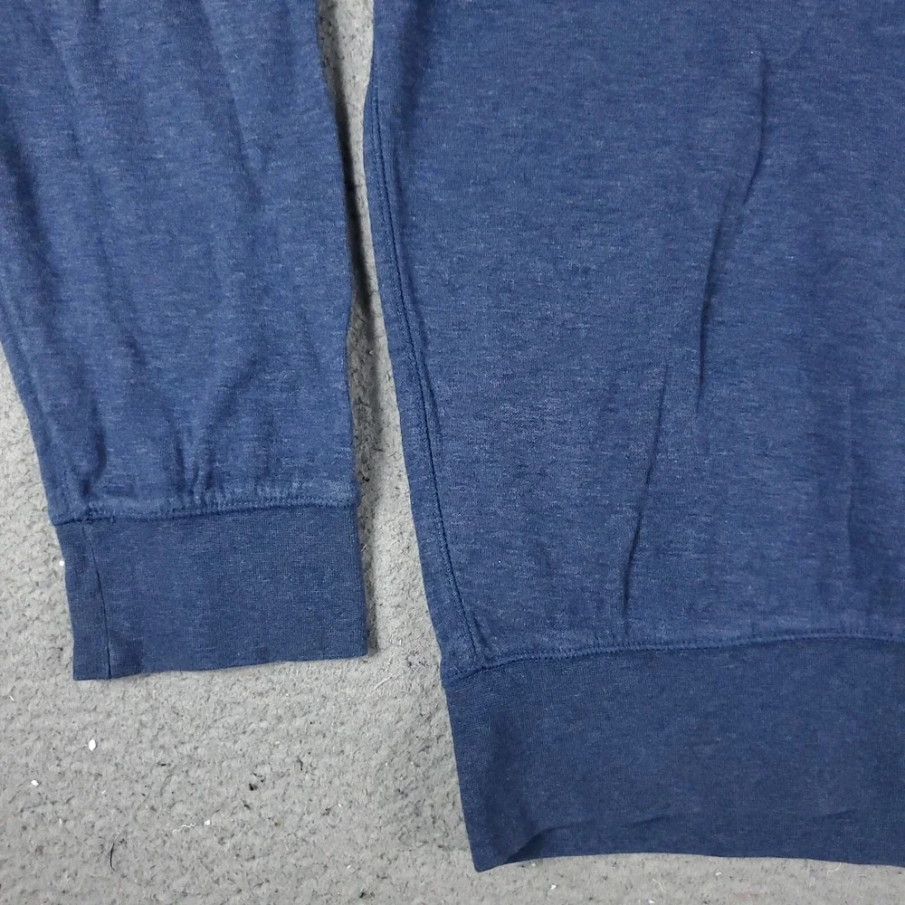 Ralph Lauren Sweater Mens Medium Blue Pony 1/4 Zip Up Pullover Sweatshirt *